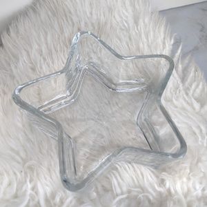 Glass Star Candy Dish Christmas Gift Home Decor